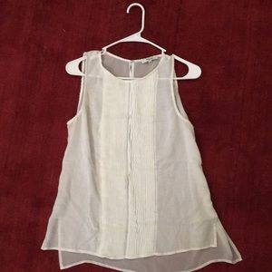 Madewell medium white sheer tank